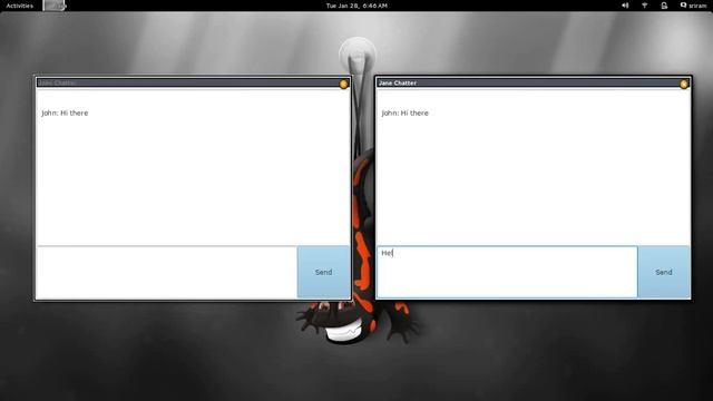 Chat Application using Java FX and Open Dolphin смотреть онлайн
