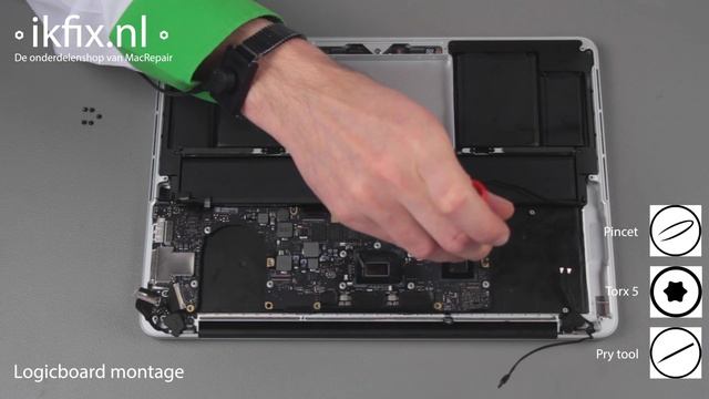 MacBook Retina 13 Inch Audioboard Zelf Vervangen