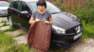 Профессиональная установка авточехлов от интернет-магазина АВТОКРАСОТКА. Ниссан Кашкай 1, 2012г. ДО