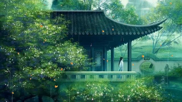 Расслабляющая музыка и звуки водяного бамбука для расслабления во время сна, учебы, медитации смотреть онлайн