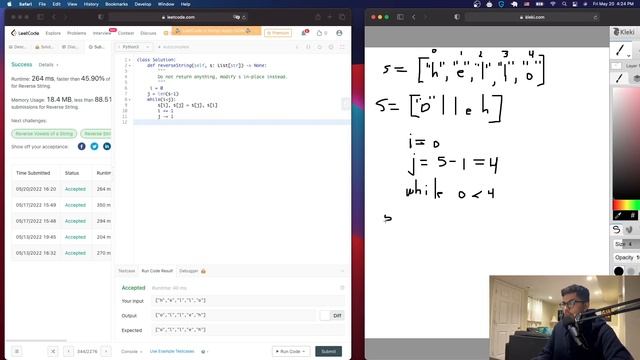 Reverse the String - LeetCode Solution - Python смотреть онлайн