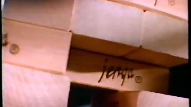 Milton Bradley Jenga Game - Kids Playing - 1995