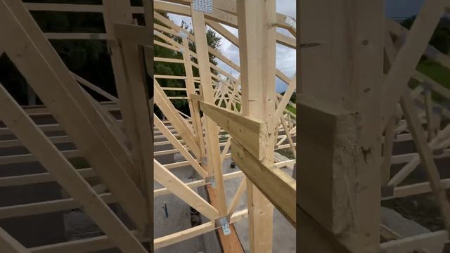 Монтаж готовых ферм!крыша!стропила! смотреть онлайн