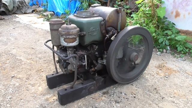 ヤンマーディーゼルNK2形発動機始動 Yanmar Diesel NK2 Type Engine Start
