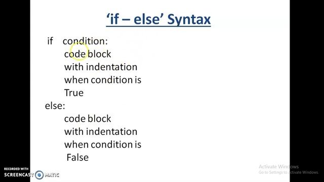 IF- Else Syntax смотреть онлайн