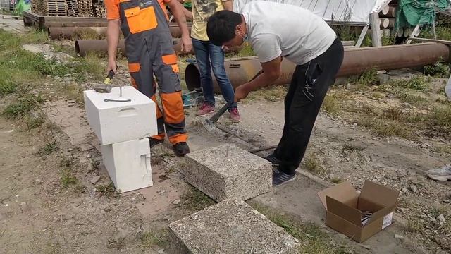 ломаем и сверлим арболит и газобетон смотреть онлайн