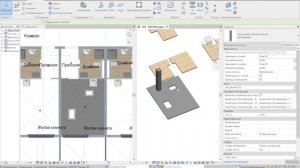 Revit Отделка . Создание полов с выбором помещения и типа пола через надстройку.