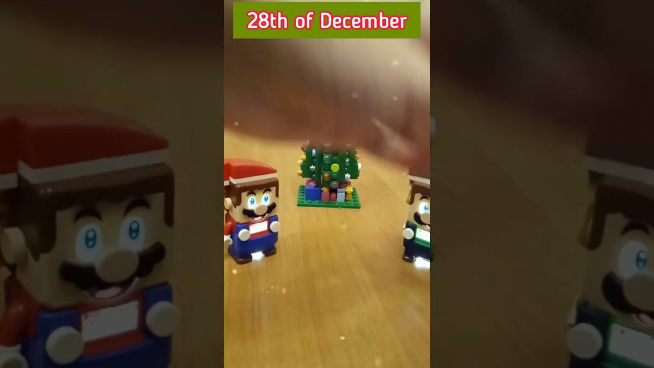 My Christmas & New Year Advent Calendar mini surprises by Lego Super Mario & Luigi. Day 28 #shorts смотреть онлайн