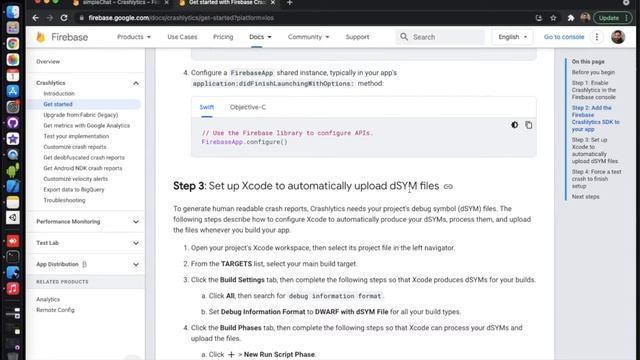 Firebase Crashlytics Step by Step Setup | Swift Hindi Tutorial | смотреть онлайн