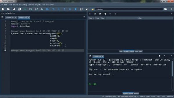 Dasar Pemrograman Python - Datetime & Timedelta