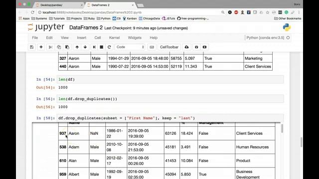 The drop duplicates Method смотреть онлайн