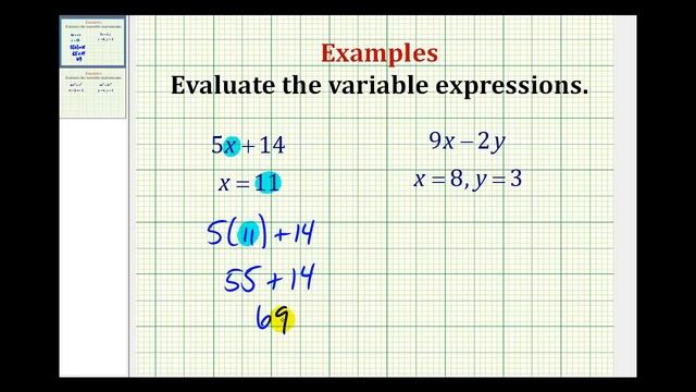 Examples Part 1: Evaluating Variable Expressions смотреть онлайн