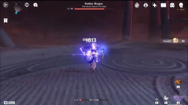 Fischl vs Raiden Shogun (Baal) SOLO, NO FOOD BUFF Gameplay | Genshin Impact смотреть онлайн