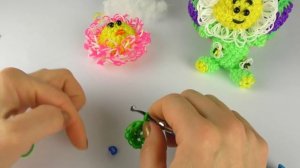 Цветочек "Бэбик" Лумигуруми из резинок Rainbow Loom