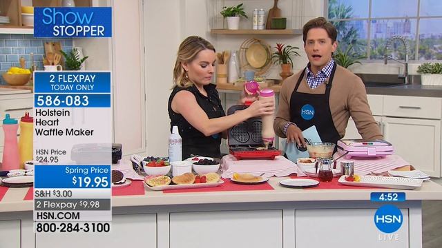 Holstein Heart Waffle Maker смотреть онлайн