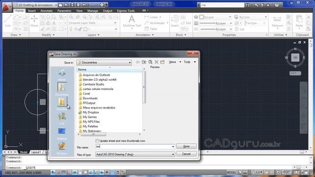 A1 CADguru - Criando, salvando e abrindo arquivos (Curso AutoCAD 2011) Aula 1 смотреть онлайн