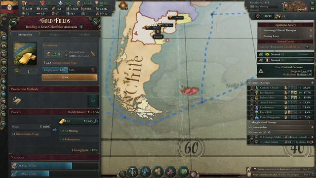 Victoria 3: Grander Colombia - Egalitarian Society - ep4 смотреть онлайн
