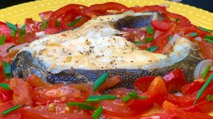 Зубатка с овощами | рыба в фольге | как приготовить зубатку | рецепты просто