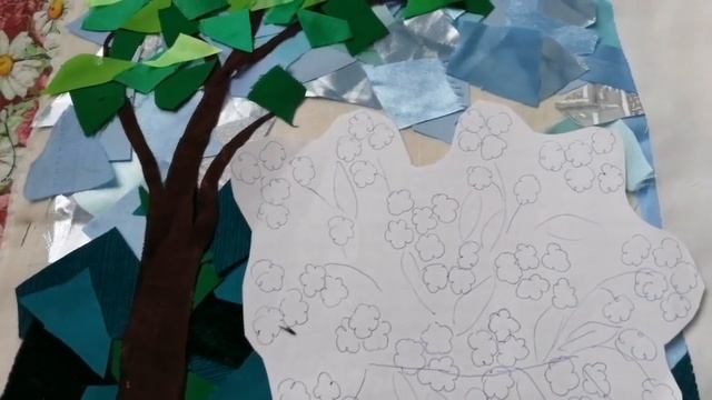 Букет незабудок в технике пицца. смотреть онлайн