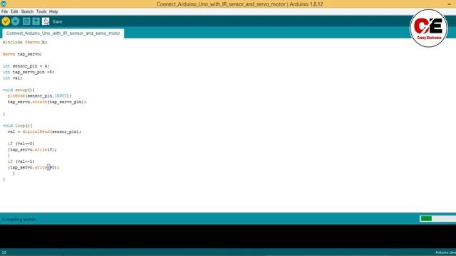How to Control Servo Motor and IR sensor Module Using Arduino Uno R3 || Servo Motor || IR Sensor || смотреть онлайн
