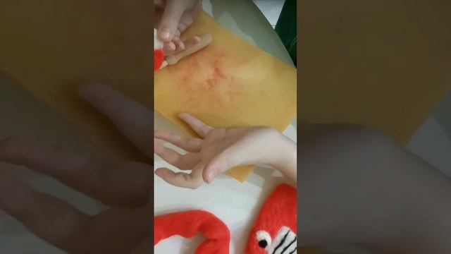 валяние из шерсти английский алфавит, буква А смотреть онлайн