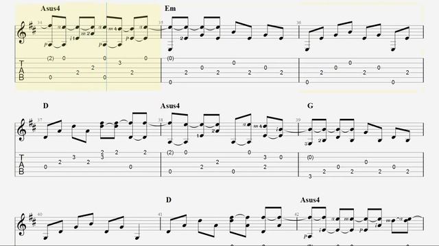 Knockin' On Heaven's Door - Bob Dylan - Fingerstyle Guitar TAB смотреть онлайн