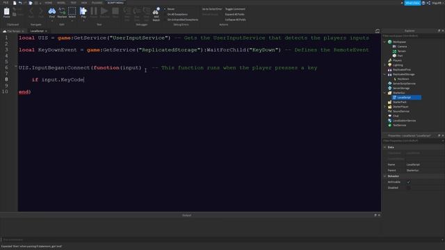 How to Make a Key Pressed Event [ FE ] | Roblox Scripting Tutorial ? | смотреть онлайн