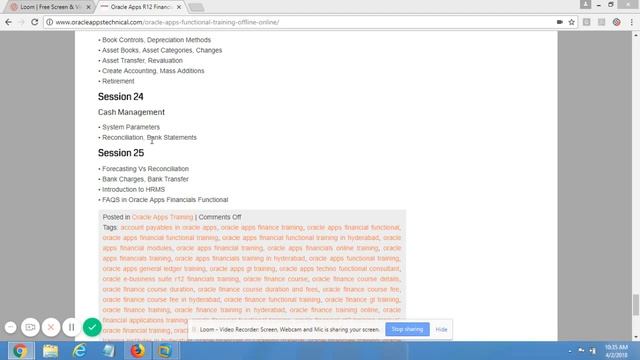 Bank Statements and Reconciliation - Oracle Apps R12 Financials Training Videos Published on Udemy смотреть онлайн