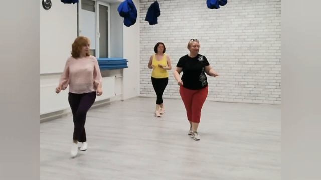 SPRING LAKE TANGO, linedance. Разбор и Демо. смотреть онлайн