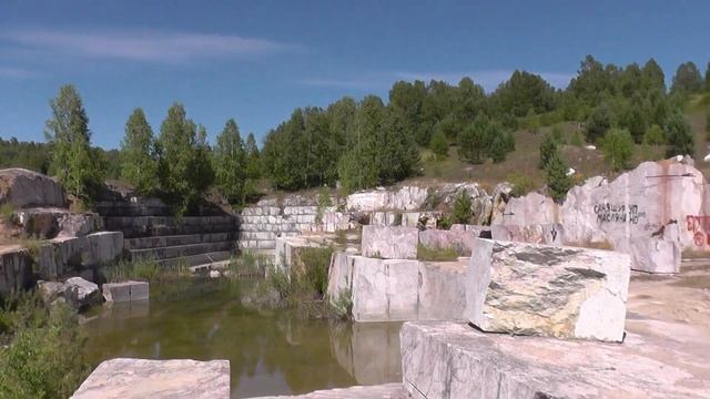 Заброшенный мраморный карьер Петенёвский. Маслянинский район Новосибирская область. Заброшенное. смотреть онлайн