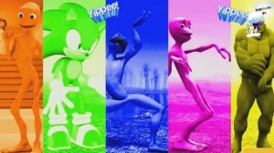 Танец Челлендж для детей Соник X против Халк против разноцветных инопланетян