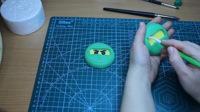 Мордашки Лего Нинзяго из мастики. Объемная аппликация из мастики смотреть онлайн