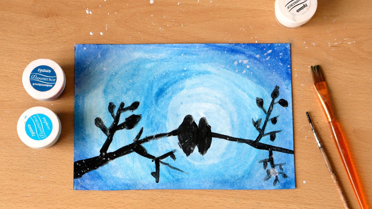 Рисуем птиц. Рисуем вместе. Рисуем с детьми | Арт Настя смотреть онлайн