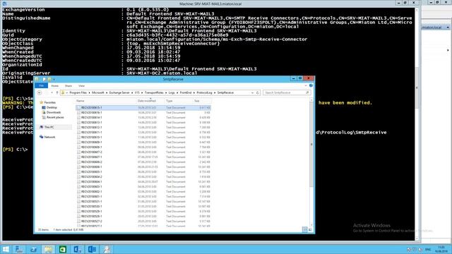 Exchange Server проверка SMTP-логов смотреть онлайн