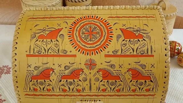 Хлебница из бересты. Декор Севера # 33 смотреть онлайн
