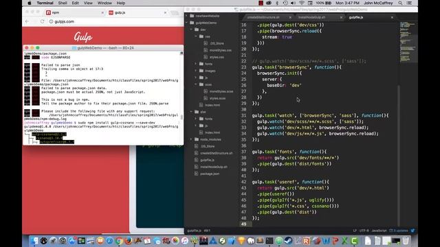 optimizing files with gulp смотреть онлайн