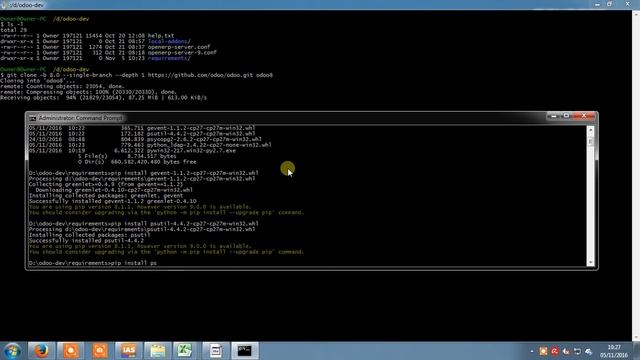 How to Install Odoo from github in Windows - part #1 [HD] смотреть онлайн