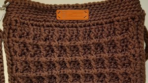Сумка "Шоколадка" вязаная крючком из шнура. Хит 2024. МК 2024