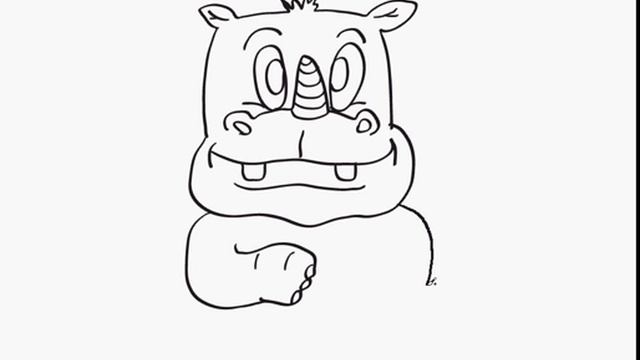 Как нарисовать носорога смотреть онлайн