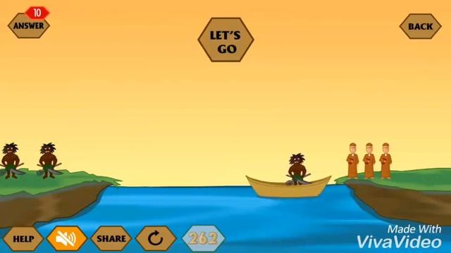 RiverCrossing IQ Logic 4 Answer : Missionaires & cannibals | Puzzle game solution смотреть онлайн