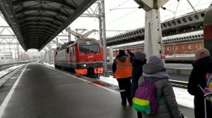 Санкт-Петербург. Фирменный поезд №133 "Поволжье" Санкт-Петербург - Казань на Московском вокзале.