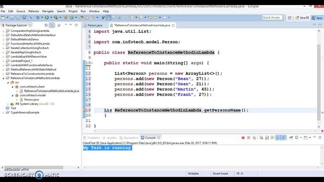 Java 8 Lambda-Reference to an instance method of an arbitrary object смотреть онлайн