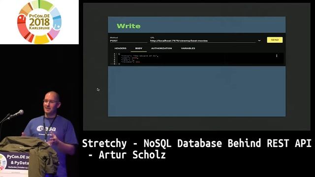 PyCon.DE 2018: Stretchy - NoSQL Database Behind REST API - Artur Scholz смотреть онлайн