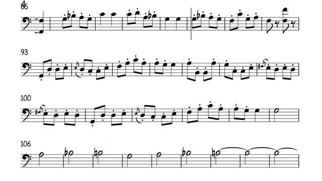 Can Can 120 bpm only Cello Trombone Sheet Music Backing Track Play Along Partitura смотреть онлайн