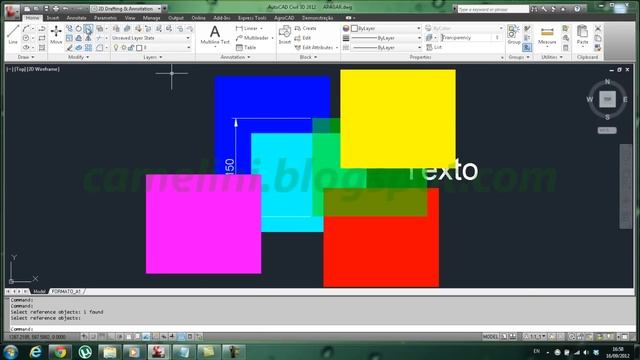 AutoCAD Básico - 086 - Ajustando a ordem de sobreposição dos objetos (DRAW ORDER) смотреть онлайн