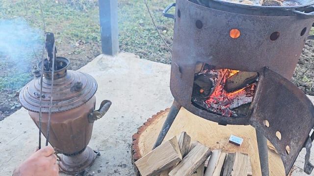 Кутум. Поймали , Пожарили на Костре и Съели. Жизнь в Деревне. смотреть онлайн