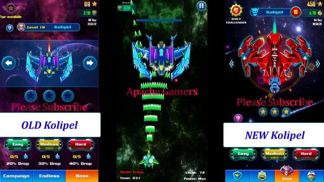 Galaxy Attack: ALien Shooter | Kolipel OLD or New Boss Compare By Apache Gamers смотреть онлайн