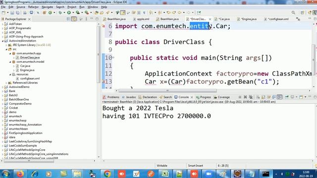 Batch 3 Spring Core - Episode 6(Autowired annotation) смотреть онлайн