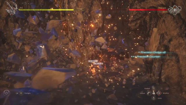 Final Fantasy 16 - Ifrit Vs Titan (Boss Battle) + Ending Cutscene