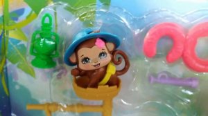 #Мультик Куклы Энчантималс на вечеринке #Junglewood #Enchantimals Лодка в джунглях Обезьянка Мерит